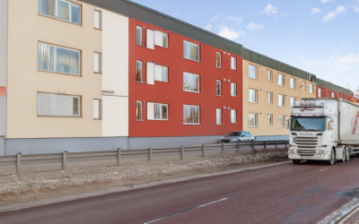 Støjdæmpende friskluftventil i Dalarna i Sverige